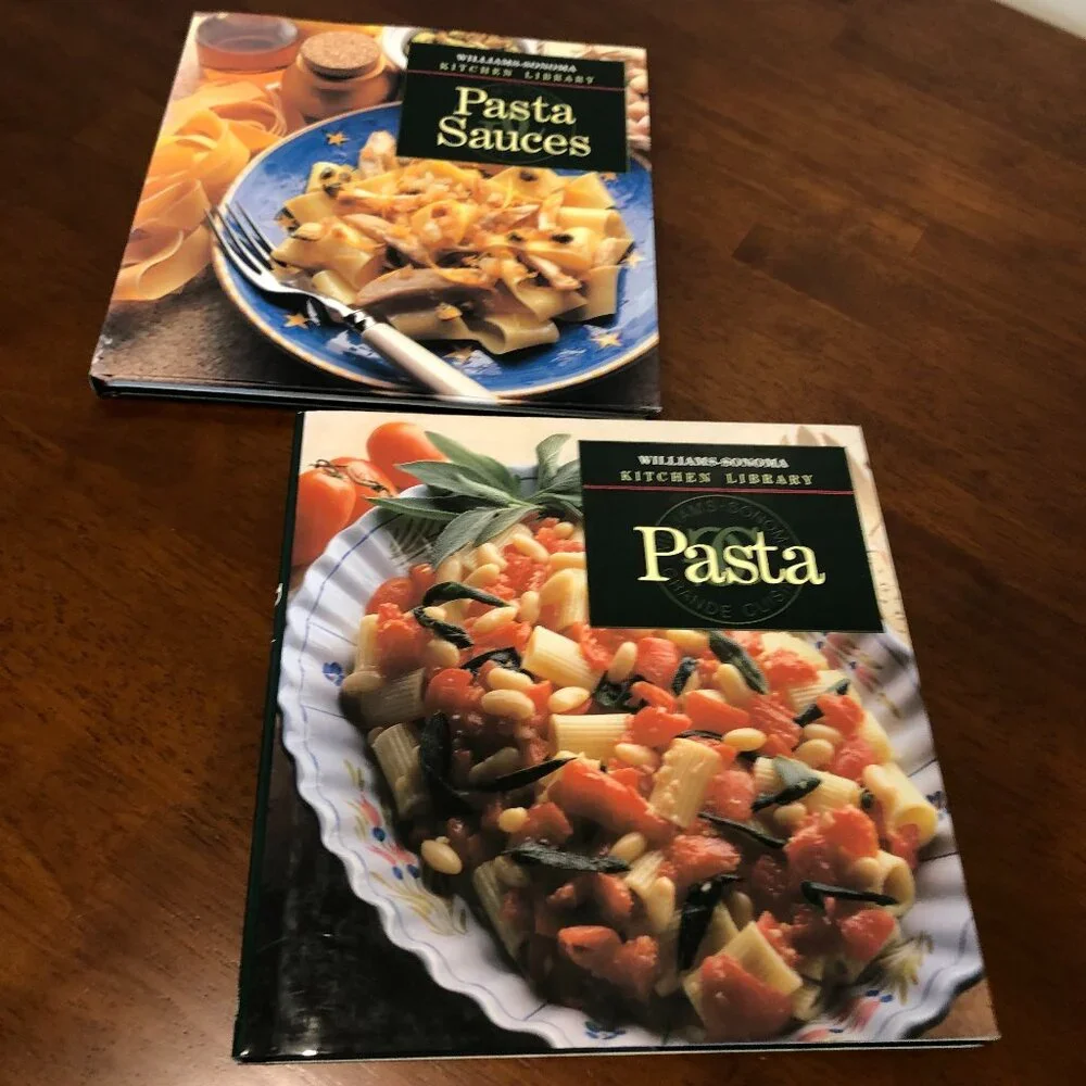 Williams Sonoma Pasta & Pasta Sauces Pre-Owned Vintage Cookbook Bundle o…